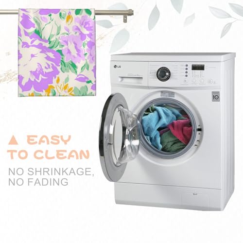 amepay White Daisy Sage Green Hand Towels - 2 Pack, 14.5" X 28", Soft Microfiber Polyester Towel Set with Cheerful Floral Pattern,for Spring Bathroom Kitchen Spa Hotel Decor Gifts Women Girls by amepay - Image 5