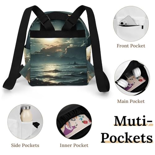 Mochila para portátil Oxford Sea Moon ideal para negocios y uso informal 4