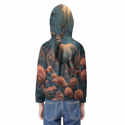Sweats à capuche automne pour garçons et filles - Pull manches longues vêtements 11-13Y - 6