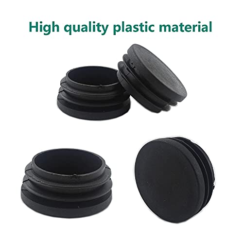 Image of 10PCS Round Plastic Plug,ULIFESTAR Pipe Tubing End Cap, Round Plastic Tubing Plug,Durable Chair Glide for Chair Table Stool and Furniture Leg,Pipe,Plastic Hole Plug,Tube Pipe Hole Diameter 42mm /1.65''