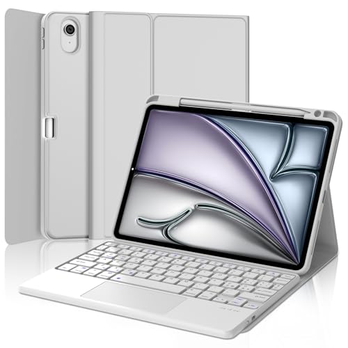 JADEMALL Tastiera con Touchpad per iPad Air 11 M2/M3 2024/2025,