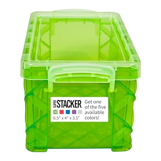 Super Stacker Index Card Box, 3 x 5 Inch Index Cards File Box, Note Holder, Assorted Colors, 1 Count