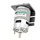 Hilitand Gleichstrommotor, 50 W, 12/24 V, 4500 U/min / 9000 U/min, großes Drehmoment, Doppelausgangswelle, Gleichstrommotor, Elektroschleifer, Bohrfuttermotor(12V4500RPM with bracket)