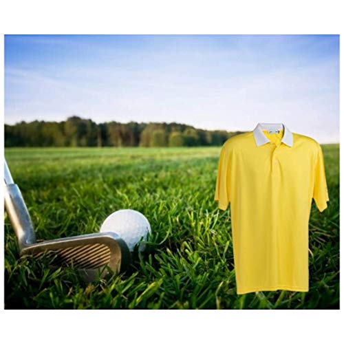 Men’s Short Sleeve, Comfortable, Wicking Breathable Sport Polo Shirt for Men's with Free Golf Hat3