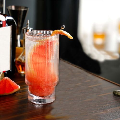 Set de 4 vasos de vidrio con tapa y sorbete miniatura 4