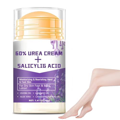 Crema para Pies Secos y Agrietados, Crema Hidratante para Pies, Eliminador de Callos y Suaviza, Hidratante y Exfoliante, creMa de Codos, Manos, Talones, Uñas y Rodillas-F