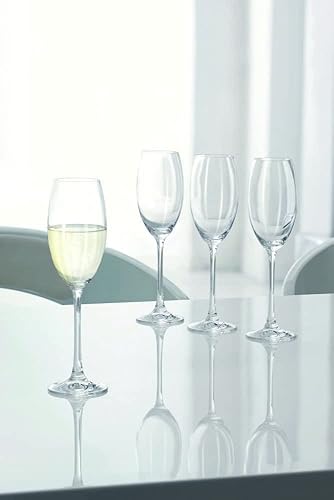 Miniatura 3 de Nachtmann Vivendi - Juego de 4 copas de champán  Vaso de tallo moderno y elegante de 9 onzas, transparente, apto para lavavajillas