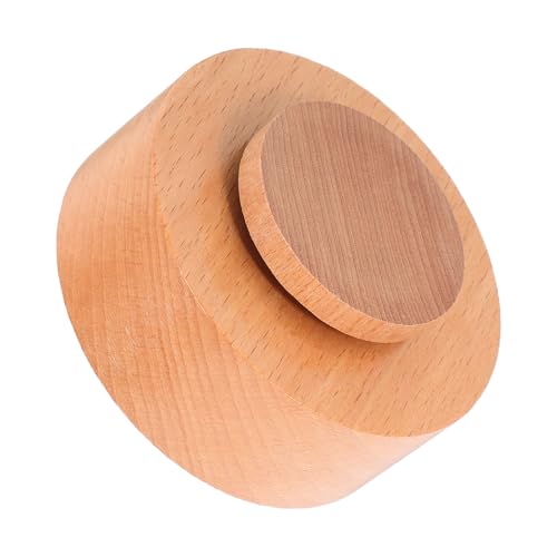 Base redonda de madera resistente KHBUAB con acabado para decoración 2