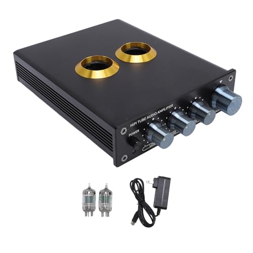 Phono Preamp, Phono Turntable Preamp, Mini Electronic Audio Stereo Phonograph Preamplifier, Bench Preamplifier, HiFi Audiophile Preamplifier, Built in Circuit Guard (US Plug)