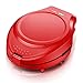 BET Mini Macchina per cialde, Macchina per Ferro da Stiro per Riscaldamento a Doppia Faccia Facile da Usare e da Pulire, Ispessimento Teglia, Rivestimento Antiaderente, teglie 7 Scelte 3,Rosso