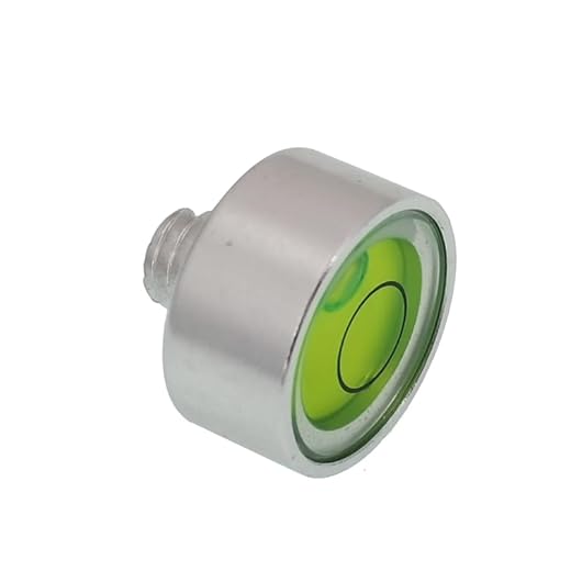 Screw metal universal horizontal bubble water level, level fixed installation, level, circular bubble (16 * 13.3mm (M6))