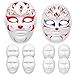 OULII Full Face DIY Mask Halloween Blank Painting Mask Cosplay Masquerade Halloween Party Favors (6pcs Male 6pcs Female)