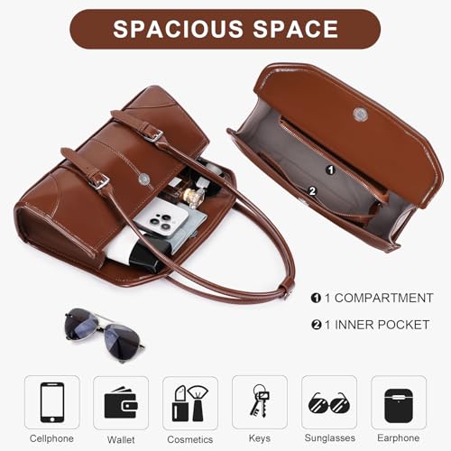 Image of YFGBCX Faux Leather Tote Bag for Women Burgundy Purses Small Shoulder Bag Wine Colored Purse Y2k Red Handbag Purse