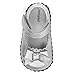 pediped baby girls Originals Betty - K mary jane flats, Silver, 6-12 Months Infant US