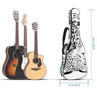 Housse de protection rembourrée pour guitare acoustique classique Motif écossais et écureuil, Multicolore 06, 42.9×16… - Les Beatles, Paul McCartney, John Lennon, RIngo Starr, George Harrison Housse de protection rembourrée pour guitare acoustique classique Motif écossais et écureuil, Multicolore 06, 42.9x16… – Image 5