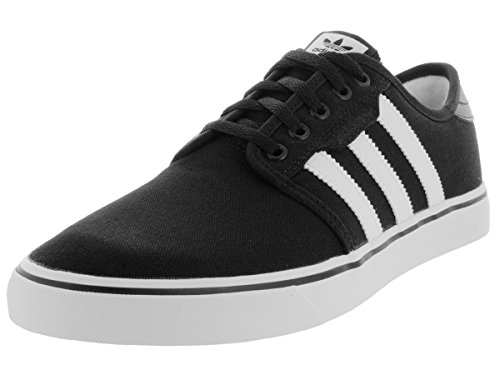 adidas Originals Men's Seeley Running Shoe, Black/White/Gum, 11 M US