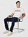 HUGO Mens Print Logo Short Sleeve T-Shirt, White, X-Large US