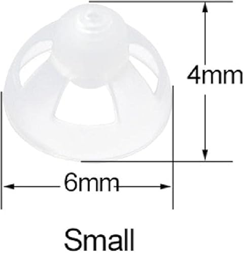 Miniatura 2 de Audífono para audífonos, cúpulas abiertas, transparentes, suaves, de silicona, cómodas, invisibles, 1 unidad, 0.236 in