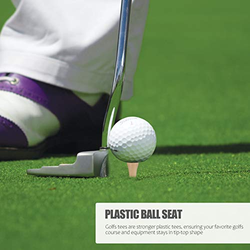 BESPORTBLE 35 Peças de Tees de Golfe de Plástico Tees de Golfe a Granel de Tee Profissional Acessóri