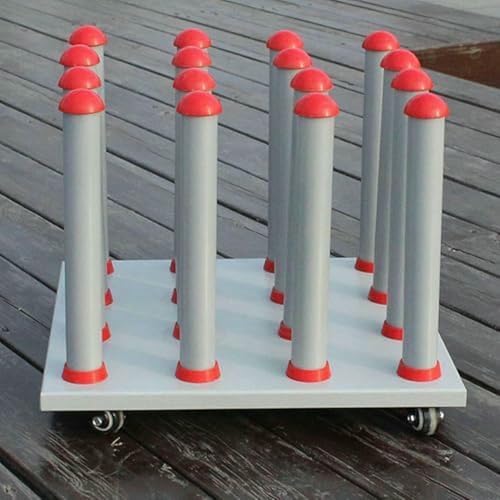 Carrito para rollos de vinilo y películas CNPRAZ en acero con ruedas 2