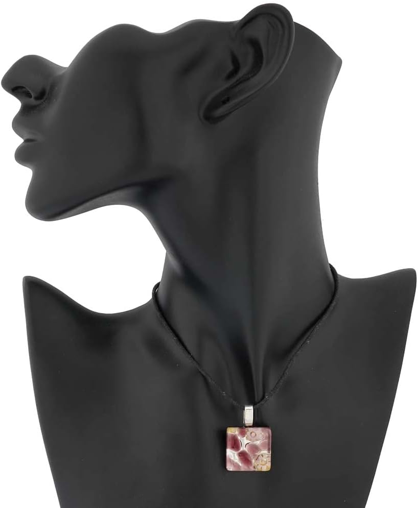 Glass Of Venice Murano Glass Venetian Reflections Square Pendant
