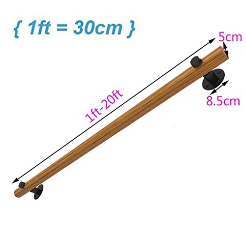 Kit complet de main courante de rampe d'escalier LUNEZY, balustrade murale robuste et durable - 4