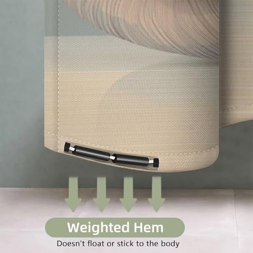 Shower curtain imperméable 120 x 200 en polyester avec 12 crochets