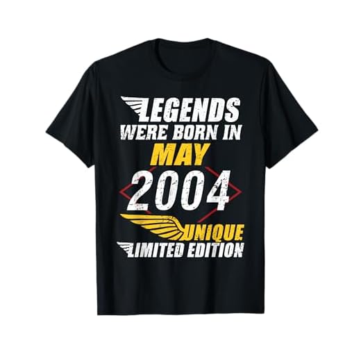 Cumpleaños Mayo 2004 Edición Limitada Regalo Legend May Camiseta