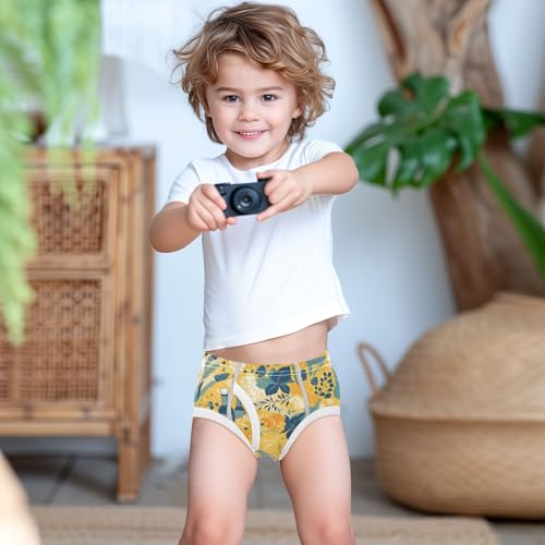 visesunny Boys Potty Training Underwear Flower Grape Beer Breathe Cotton Briefs Size 2T-8Y for Toddler3