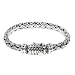NOVICA .925 Sterling Silver Men's Braided Chain Bracelet 'Friendship'