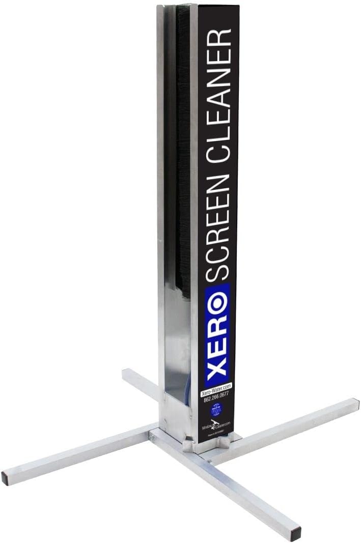 XERO Innovative Screen Cleaner for Fast Efficient Time Saving Window Screen Cleaning - Four Brushes Cleans Screens As Large as a Patio Door - Lightweight and Compact for Easy Storage