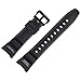 Produktbild Casio Uhrenarmband Ersatzband 24mm Kunststoff Schwarz - SGW-100
