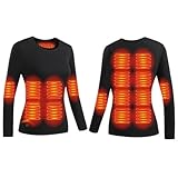 【INTERFACE USB UNIVERSELLE】 - Les sous-vêtements chauffants doivent être utilisés avec la batterie USB 5 V, la prise USB est compatible avec la plupart des chargeurs portables du marché. La durée d'utilisation dépend de la taille de la capacité de charge. (banque d'alimentation non incluse)