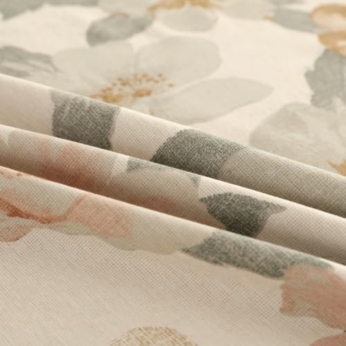 Image of Story@Home King Size Bedcover Set | 400 TC Microfiber Bedding Set with 1 Duvet Cover 1 King Bedsheet 270 x 250 cm & 2 Pillow Covers | Soft Durable Duvet Cover Set Floral Pattern | Beige Peach