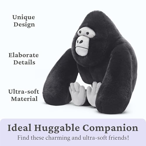 IKASA Gorilla Stuffed Animal, Ultra-Soft 14" Plush Toy,Gift Box Packing by IKASA - Used condition - Image 3
