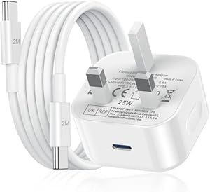 iPad Charger,2M Apple iPad USB C Fast Charger Cable and Plug 25W Charge for i Pad Pro 12.9 11 13 inch 4th 5th 6th M4 2024 Generation/Air 10.9" 4-7 Gen M2 M3/Mini 6 A17 Pro/Pad 10th A16 11th 2025-2022