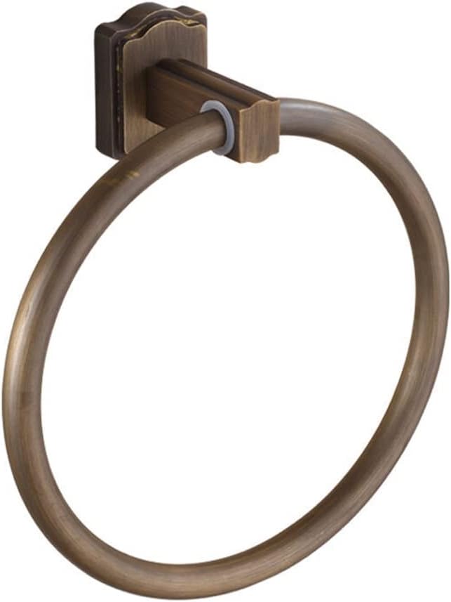 LSLYTQ All-Copper European Antique Towel Ring, Towel Rack, Creative Towel Bar, Retro Bathroom Hardware
