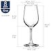 UMI UMIZILI Wine Glasses Set of 8, 12 Ounce Wine Glasses for white or red wine, All Purposed Wine Glass for Any Occasions