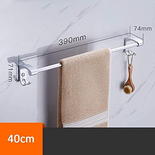Porte-serviettes mural en aluminium spatial élégant pour douche moderne - 3