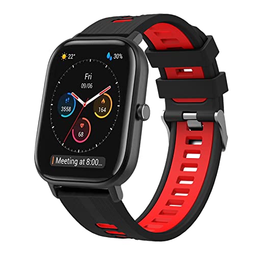 XBLJST Bracelet pour Amazfit GTS, 20mm Souple Silicone Sport Remplacement pour Amazfit GTS 2 Mini/GTS 2/GTS 2e/GTS 3/Amazfit GTR 42mm/Amazfit Bip/Amazfit Bip Lite/Bip S/Bip U/U Pro/Bip S Lite Cover