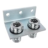 GANCEI TL39-B 1/2 NPT Hydraulische Schnellspannkupplung Set mit doppelter abnehmbarer Halterung für Landmaschinen Hochdruck Auslaufsicher Metall