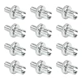 Wuyaoyao 12PCS Clutch Brake Cable Adjuster Screw, Steel Clutch Brake Cable Adjuster Replacement for 34-67090, 8mm Cable Adjuster Nut Bolts Universal for Most ATV Motorcycle Vehicles