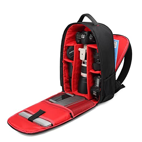 Mochila impermeable para cámara SLR/DSLR bolsón rojo miniatura 2