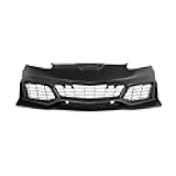 Replacement For 2005-2013 Chevrolet Corvette C6 WideBody Models | C7 ZR1 Style Replacement Front Bumper Cover Lower Grille With Lip Splitter
