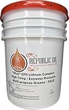Republic Oil Blue EP0 High Temp Extreme Pressure Lithium Complex Industrial Grease 35lb Pail Bucket | Compare to Delo EP-0 | Compare to xhp 220 | Compare to Super Blu