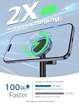 Hevanto 3 in 1 Wireless Charging Station for Apple MagSafe Charger, 15W Fast Magnetic Wireless Charger for Apple Watch iPhone 17 17e 16 15 14 13 12 AirPods Pro, Mag Safe Stand for Desktop and Bedside