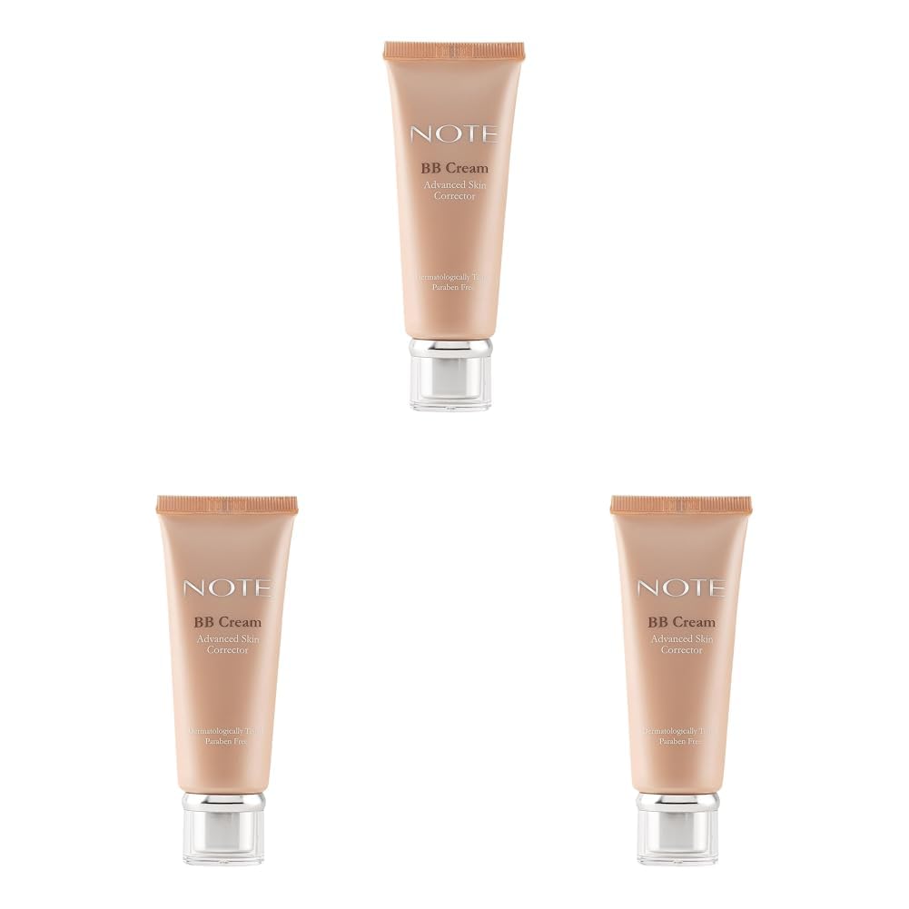 Note Cosmetics BB Cream 01 SPF 15 Nemlendirici Etkili Yoğun Kapatıcı BB Krem (3 paketi)