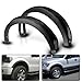 IKON MOTORSPORTS Fender Flares, Compatible With 2009-2014 Ford F150 (NOT FIT PLATIUM & RAPTOR), Factory Style Unpainted Black 4Pc Set Fender Flare Car Wheel Arches for 2010 2011 2012 2013