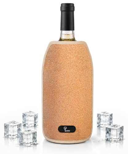 LIVINI Refrigeratore per Bottiglie Vino in Tessuto Idrorepellente, Raffredda e mantiene la Temperatura Costante - Ebook in Regalo