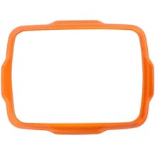 INEOUT   GPSNavigation Decoration Frame Cover Trim Stickers Compatible With Jeep Renegade 2018 2019 2020 2021 2022 Car Interior Accessories Color Orange